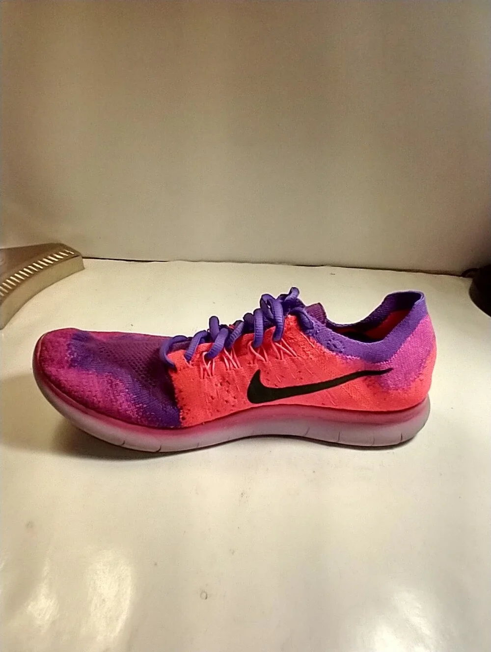 Nike Free RN Flyknit 2017 Running Shoes Women's sz 8.5 (880844-600).